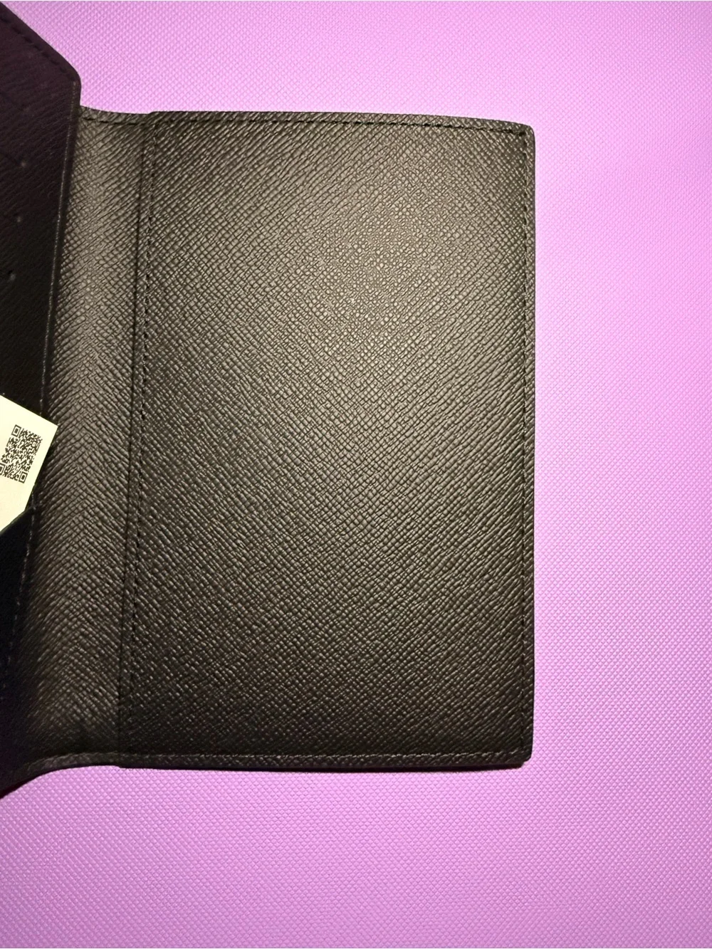 Louis Vuitton M64501 Monogram Black Leather Passport Holder -New